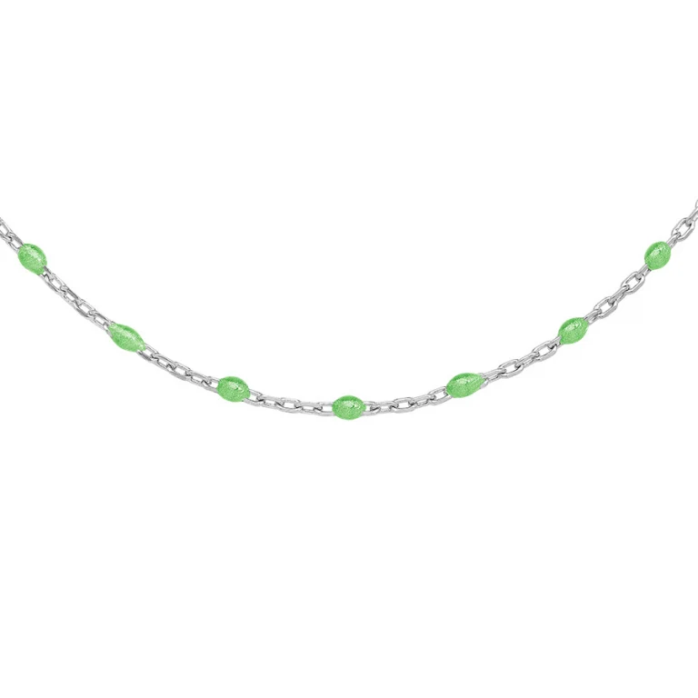 Collier olives texturé – Argent 925 rhodié | Azuline