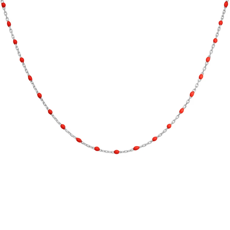 Collier olives coloris rouge – Argent 925 rhodié | Azuline