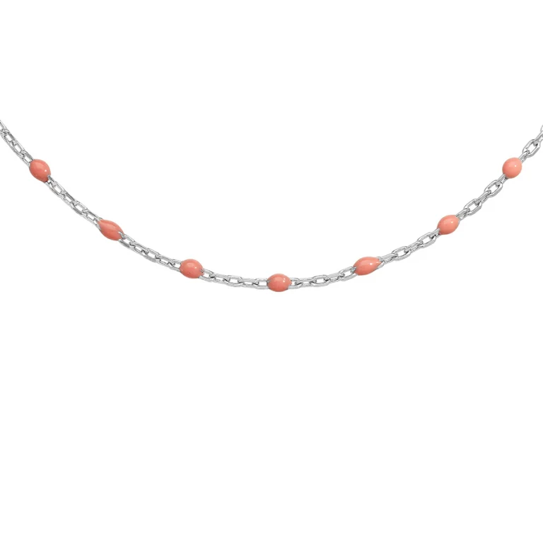 Collier olives coloris rose – Argent 925 rhodié | Azuline