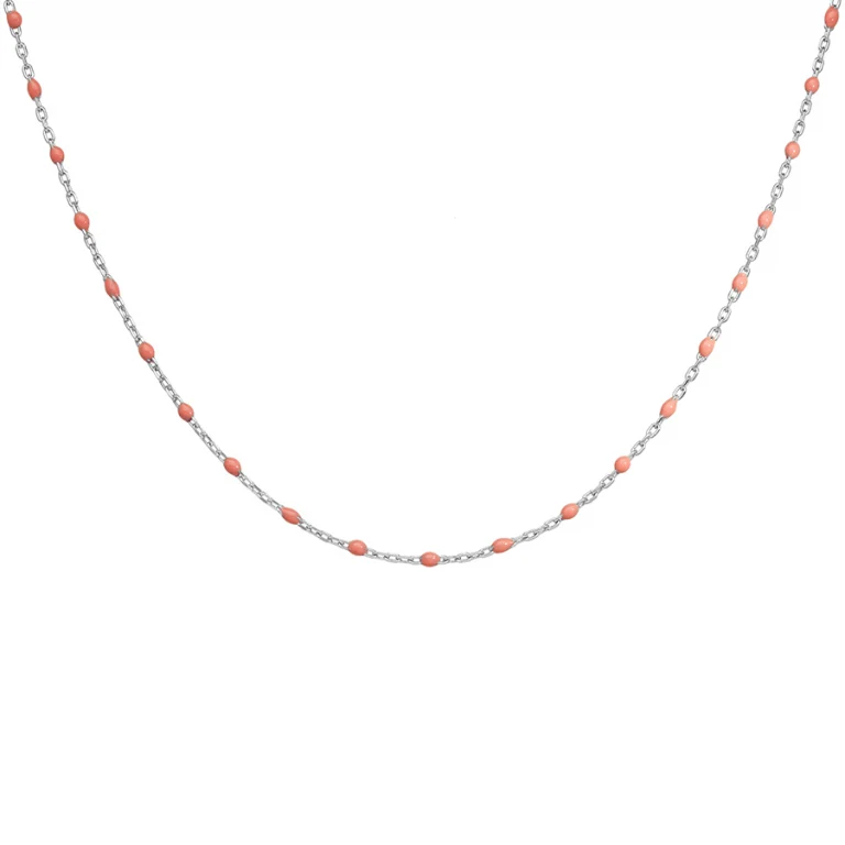 Collier olives coloris rose – Argent 925 rhodié | Azuline