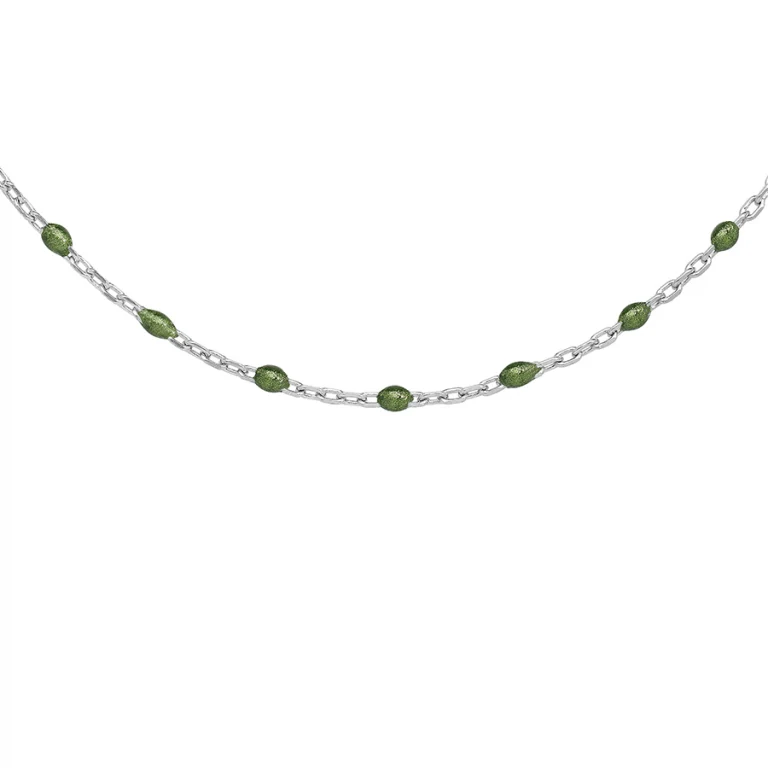 Collier olives coloris vert – Argent 925 rhodié | Azuline