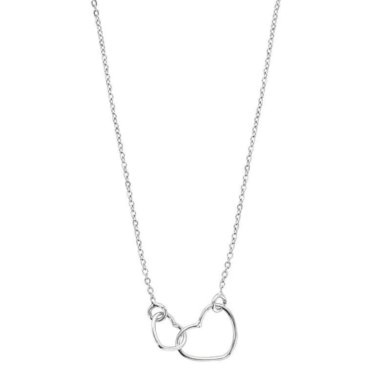 Collier cœur double rang – Argent 925 rhodié | Azuline