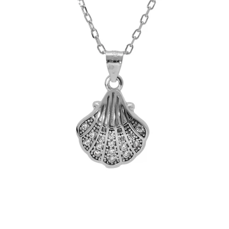 Collier coquille – Argent 925 rhodié | Azuline