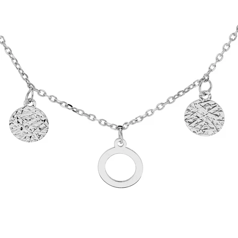 Collier rondelles evidées – Argent 925 rhodié | Azuline