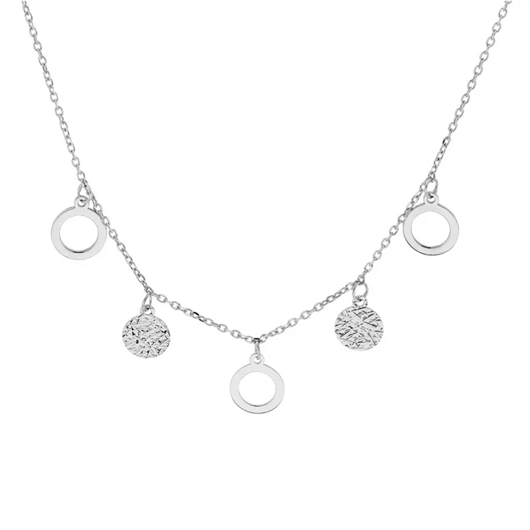 Collier rondelles evidées – Argent 925 rhodié | Azuline