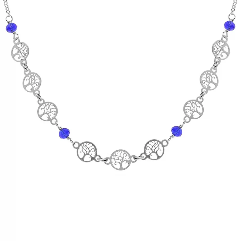 Collier motifs arbre de vie – Argent 925 rhodié | Azuline