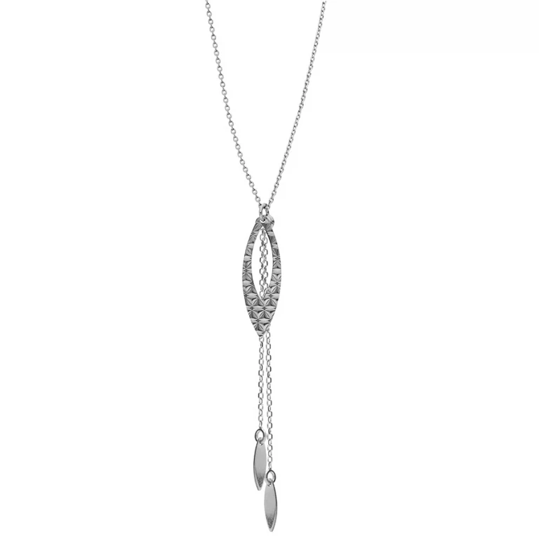 Collier forme cravate – Argent 925 rhodié | Azuline