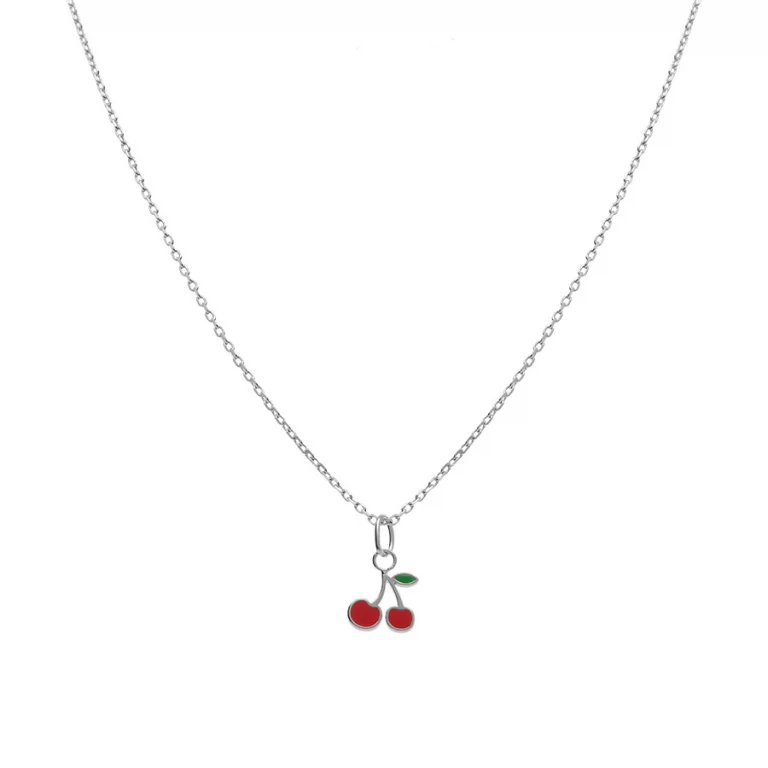 Collier cerise – Argent 925 rhodié | Azuline