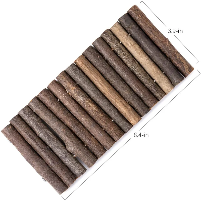 Niteangel Puente de escalera de madera, hámster ratón rata roedores juguete, pequeño animal masticar juguete