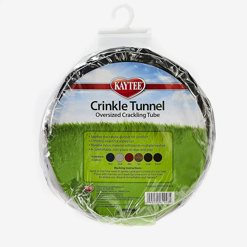 Kaytee túnel arrugado, los colores pueden variar