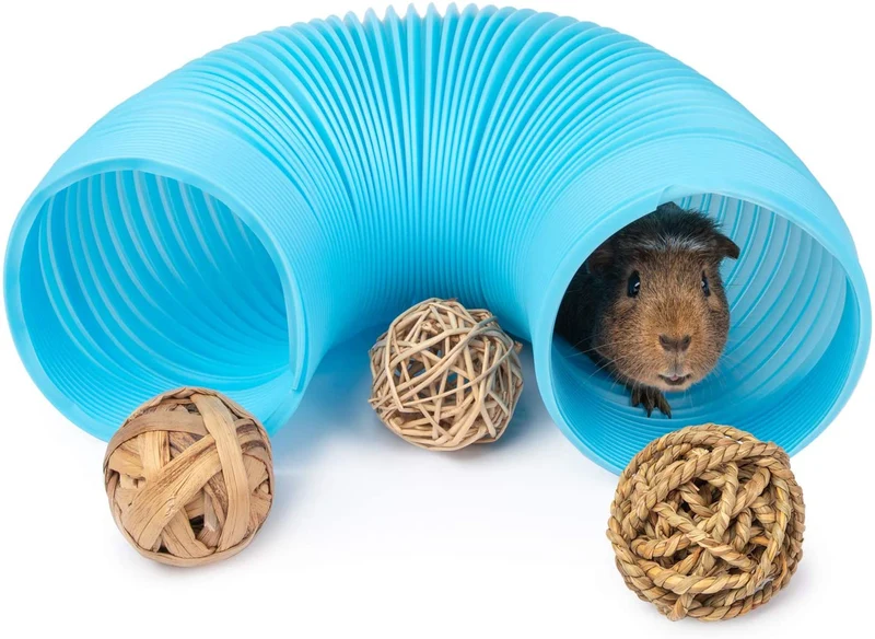 Niteangel Fun Tunnel - Juego de 3 pelotas para cobayas, chinchillas, ratas y conejos enanos