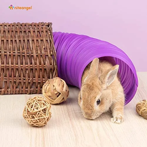 Niteangel Fun Tunnel - Juego de 3 pelotas para cobayas, chinchillas, ratas y conejos enanos