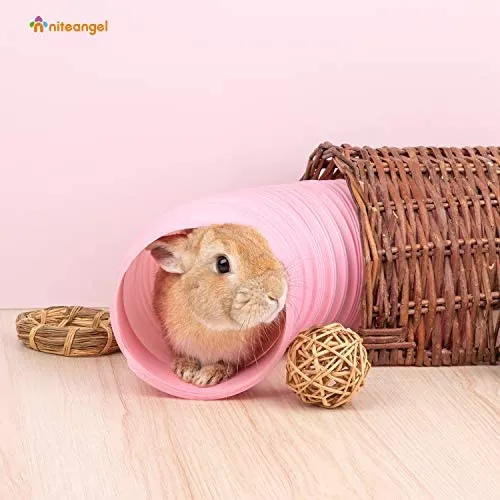 Niteangel Fun Tunnel - Juego de 3 pelotas para cobayas, chinchillas, ratas y conejos enanos