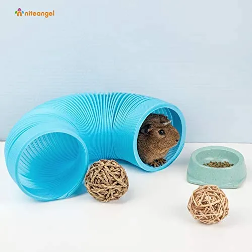 Niteangel Fun Tunnel - Juego de 3 pelotas para cobayas, chinchillas, ratas y conejos enanos