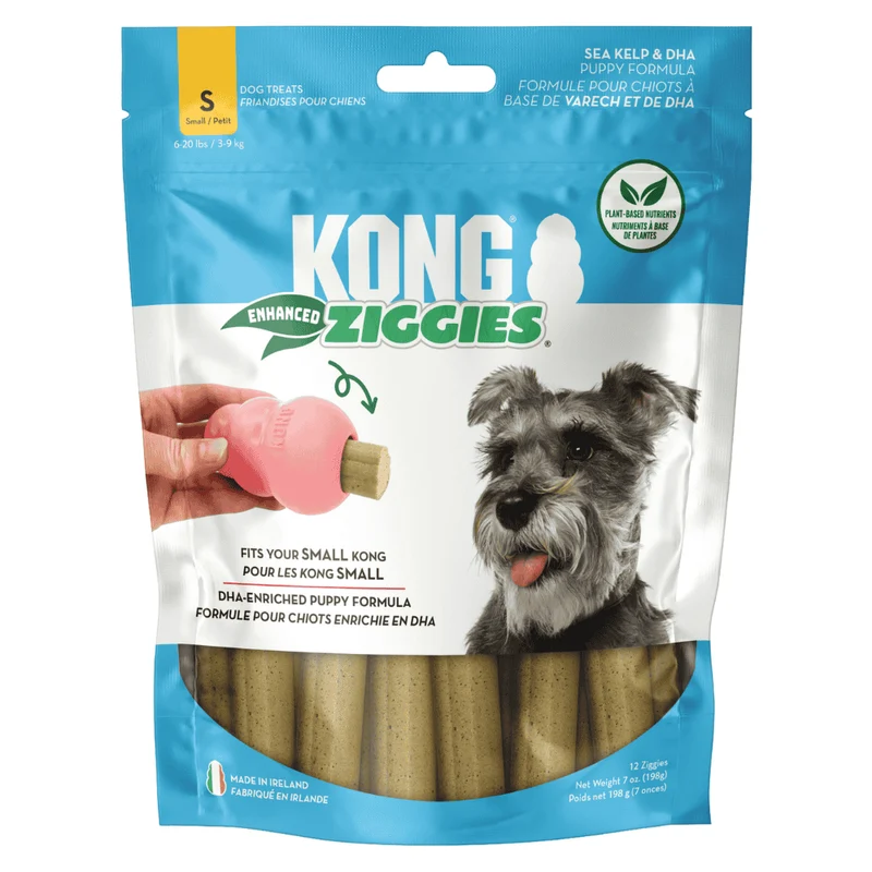 KONG Ziggies Enhanced Snack para Perros Adultos y Cachorros