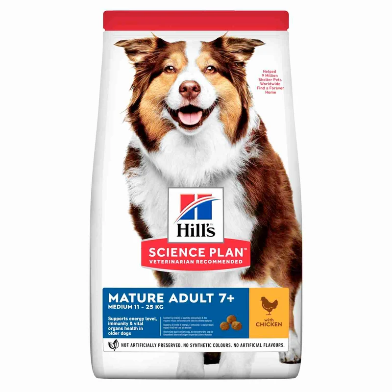 Hill's Science Plan Mature Adult 7+ Medium Pollo Pienso para Perros