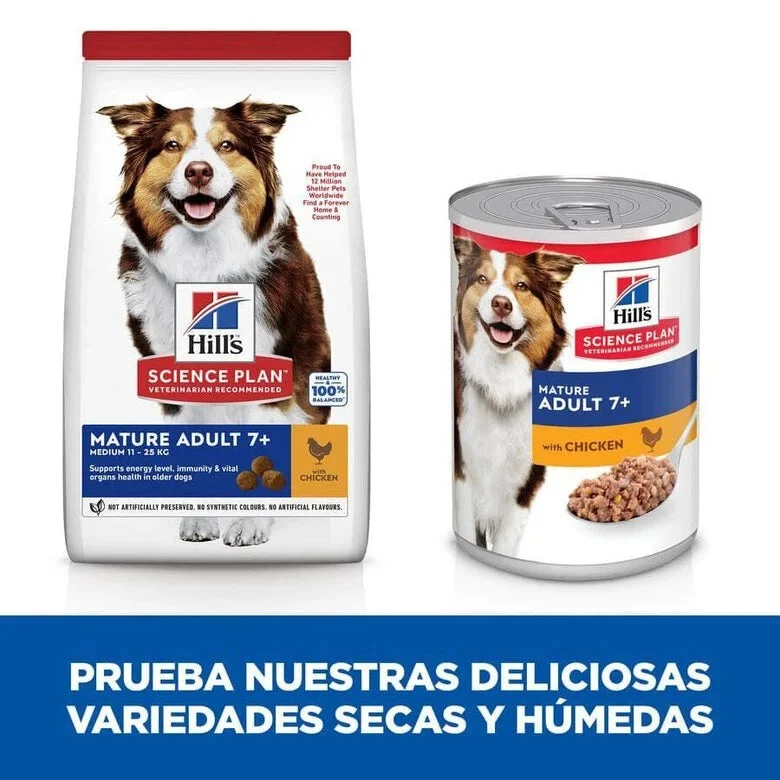 Hill's Science Plan Mature Adult 7+ Medium Pollo Pienso para Perros