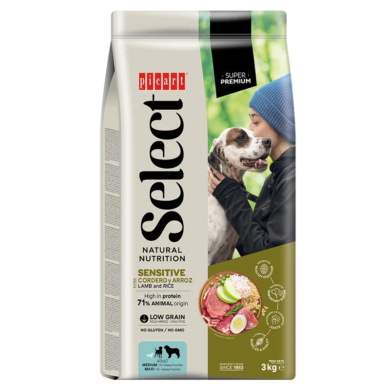 Picart Select Adult Sensitive Lamb & Rice Pienso para Perros de Cordero y Arroz