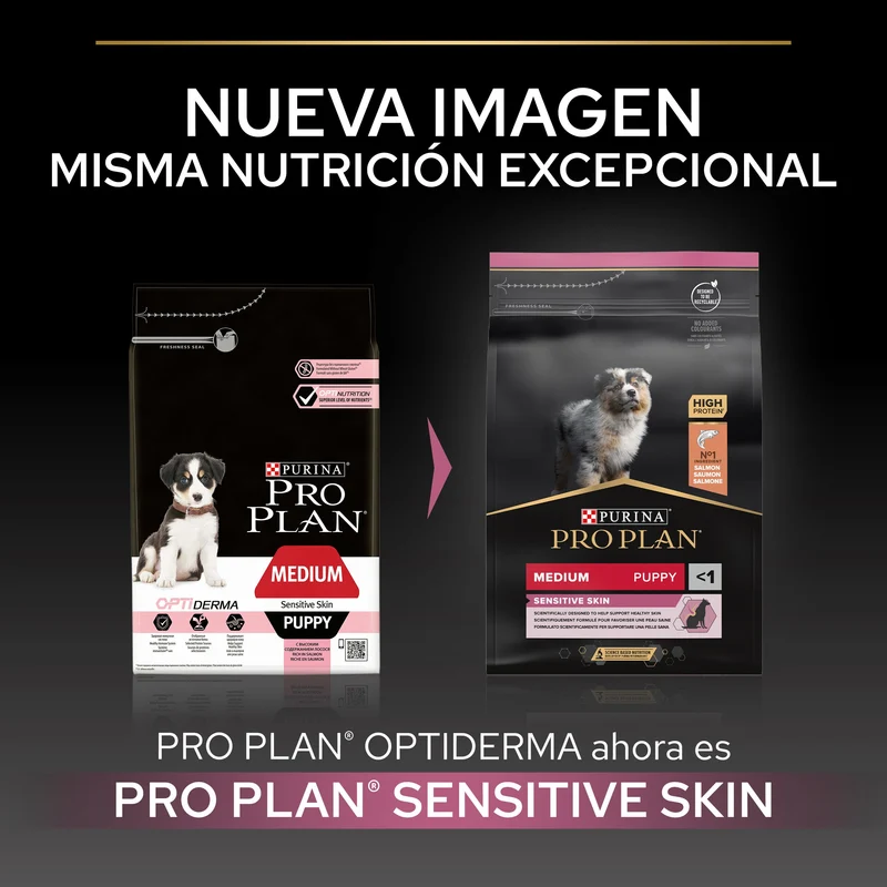 Pro Plan Dog Medium Puppy Sensitive Skin Salmón Pienso para Perros