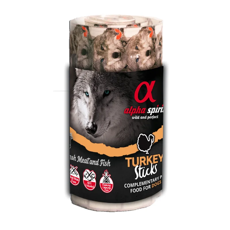 ALPHA SPIRIT PERROS RISTRA BARRITAS PAVO 12X160GR