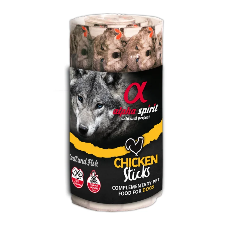 ALPHA SPIRIT PERROS RISTRA BARRITAS POLLO 12X160GR