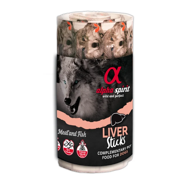 ALPHA SPIRIT PERROS RISTRA BARRITAS HIGADO 12X160GR