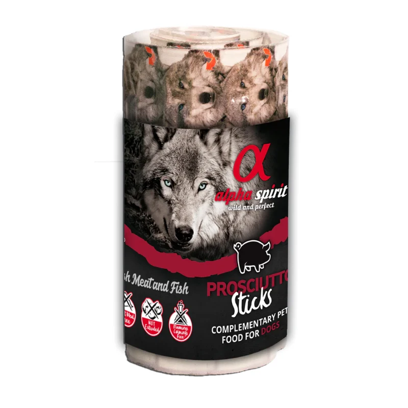 ALPHA SPIRIT PERROS RISTRA BARRITAS JAMON 12X160GR