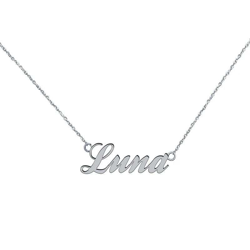 Collar de Oro 9K y Oro 18K con Nombre Grabado