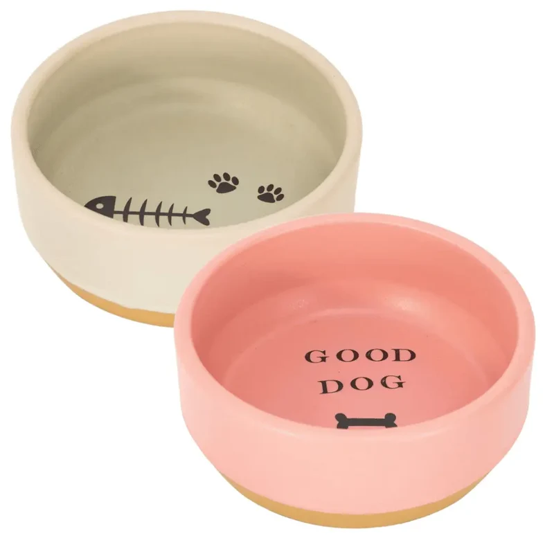 Bowl de Cerámica Cyllene Handcrafted Comedero Artesanal para Perros y Gatos Freedog