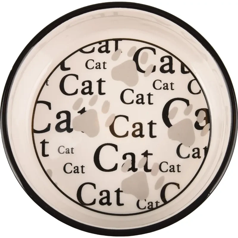 Flamingo Comedero Ceramica Gato Cat 13 cm