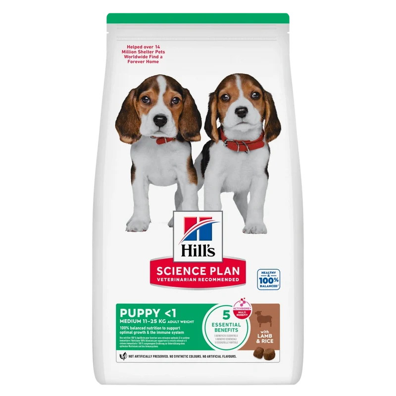 Hill'S Science Plan Medium Puppy Cordero y Arroz 14 kg Alimento para Perros