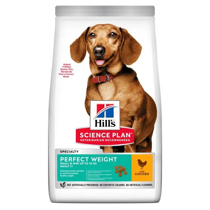Hill'S Science Plan Perfect Weight Small y Miniature Adult Pollo 1,5 kg Alimento para Perros