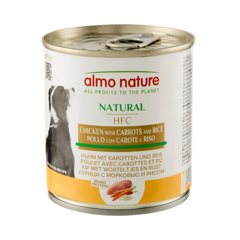 Almo Nature Dog Húmedo HFC 290 g Pollo, Zanahorias y Arroz