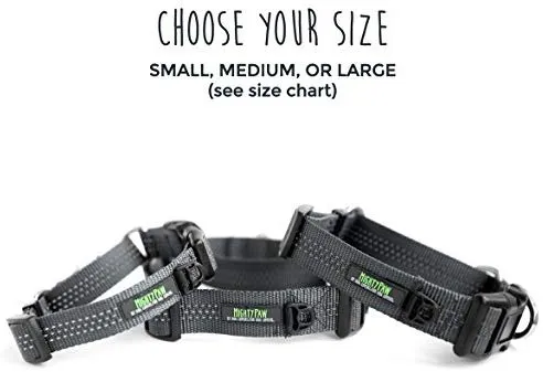 Collar de entrenamiento de nailon Mighty Paw Martingale. Nuestro collar de zapatillas de entrenamiento aprobado limitado. Collar de cincha modificado para una fuerza controlada para un entrenamiento óptimo. Costuras reflectantes para mantener a tu perro s