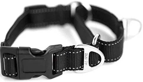 Collar de entrenamiento de nailon Mighty Paw Martingale. Nuestro collar de zapatillas de entrenamiento aprobado limitado. Collar de cincha modificado para una fuerza controlada para un entrenamiento óptimo. Costuras reflectantes para mantener a tu perro s