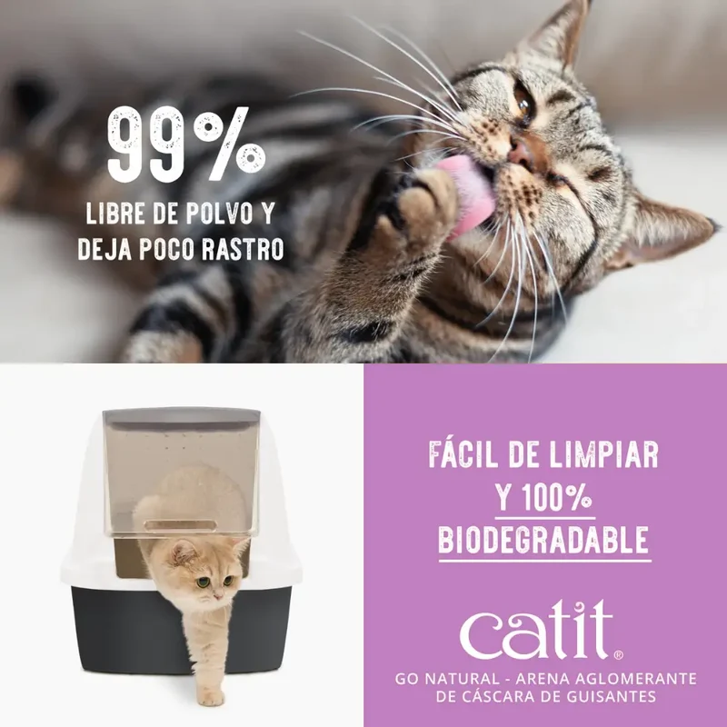Catit Go Arena Natural Guisante Lavanda 14L 5,6 kg