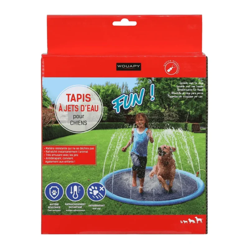 Piscina para Perros Splash Inflable con Chorros Wouapy 150 cm