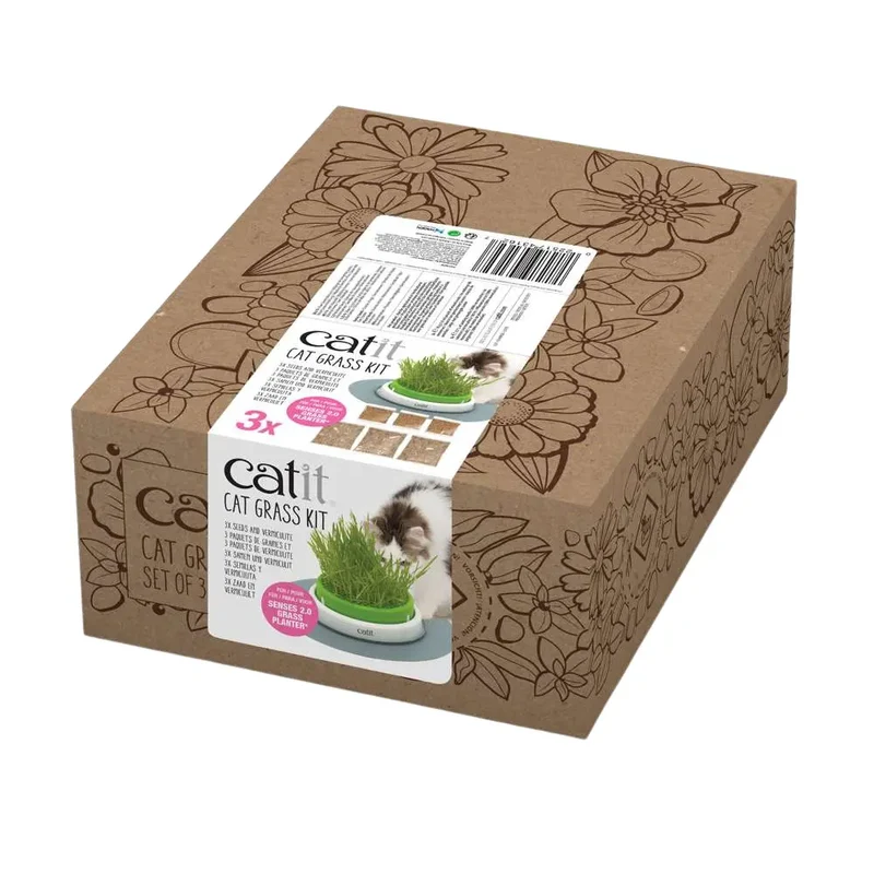 Catit Senses 2.0 Cat Grass Kit 3Pc Recarga