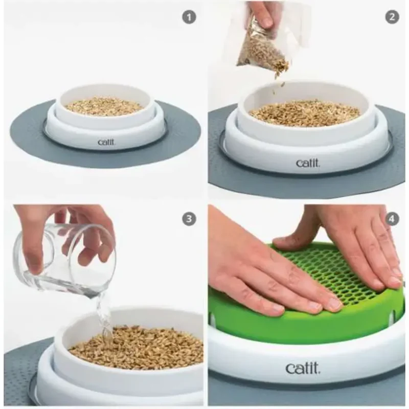 Catit Senses 2.0 Cat Grass Kit 3Pc Recarga