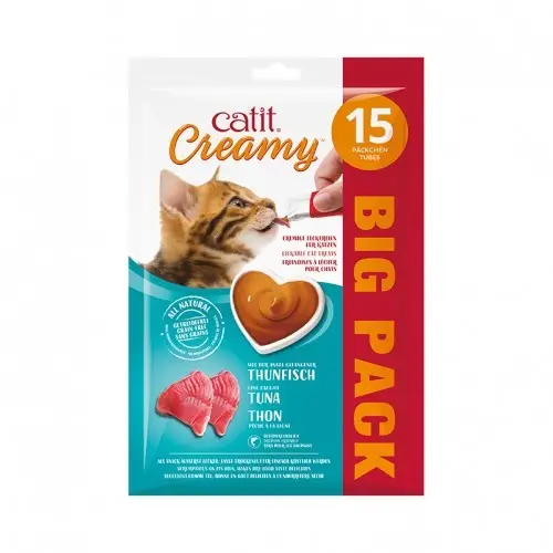 Catit Creamy Snack Atún Pack 15X10 g