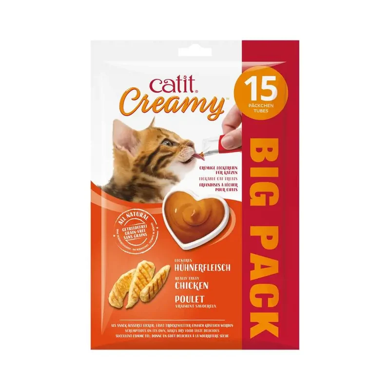 Catit Creamy Snack Pollo Pack 15X10 g