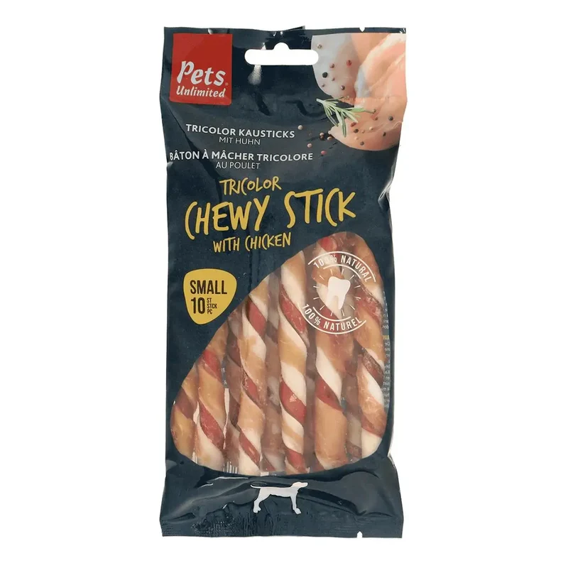 Snack Dog Pets Sticks Masticables Tricolor con Pollo 100 g