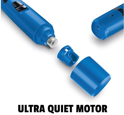 Ruff 'n Ruffus - Molinillo de uñas para gatos y perros, lima de uñas eléctrica para mascotas + 3 bonos gratis | Rueda de molienda, tijeras y bolsa de almacenamiento, silencioso, inalámbrico