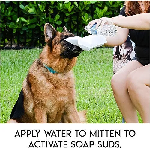 Toallitas para mascotas ScrubbyPet sin enjuague: usa el baño para mascotas, el aseo para mascotas y el lavado de mascotas, fácil de usar, solo para limpiar, secar. Excelente piel sensible. Las toallitas ideales para bañar a tu mascota, perro o gato.