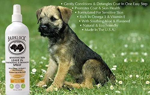 barklogic dejar en acondicionado Spray 16 fl oz | Sin parabenos, sin ftalatos, sin Sulfatos, sin Dea & Peg, hipoalergénico, vegetales