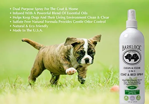 barklogic dejar en acondicionado Spray 16 fl oz | Sin parabenos, sin ftalatos, sin Sulfatos, sin Dea & Peg, hipoalergénico, vegetales