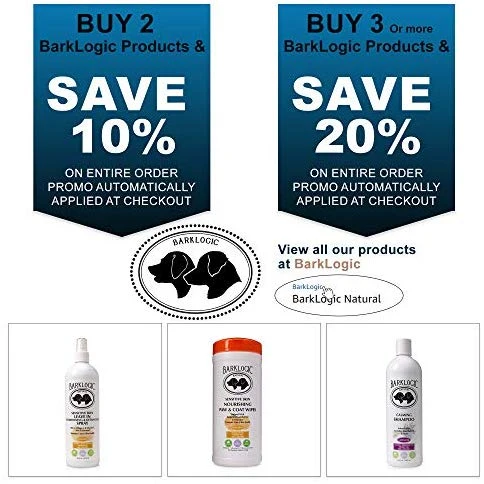 barklogic dejar en acondicionado Spray 16 fl oz | Sin parabenos, sin ftalatos, sin Sulfatos, sin Dea & Peg, hipoalergénico, vegetales