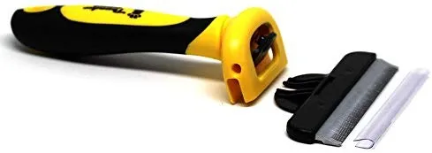 Herramienta para descamaciones profesional y aseo de mascotas, cepillo, D-shedz para razas de perros, gatos con pelo corto o largo, pequeño, mediano y grande, de la marca Thunderpaws
