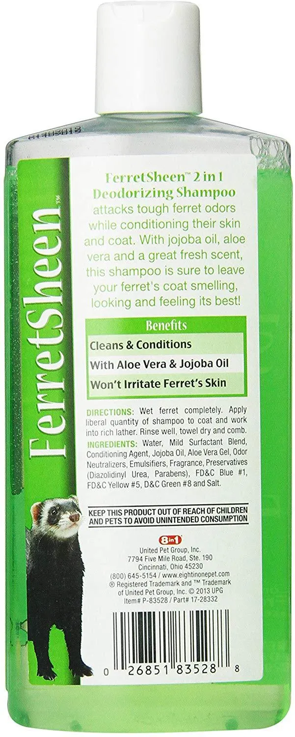 8 en 1 ferretsheen 2-en-1 Deodorizing Champú, 10-Ounce