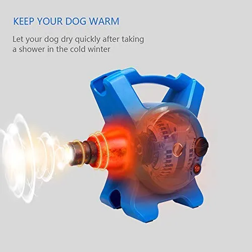 PETRIP Dog Hair Dryer Pet Dryer Professional Grooming Blower Dog Slicker Brush for Large Medium Small Dog Cat